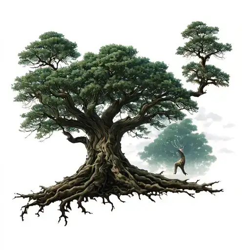 Phoniex Rising Into The Tree