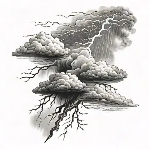 About Heaven And In The Backround Thunder Storm