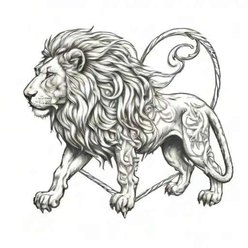 Brokern Heart Lion Wearing