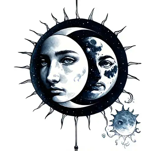 Sun And Moon Face