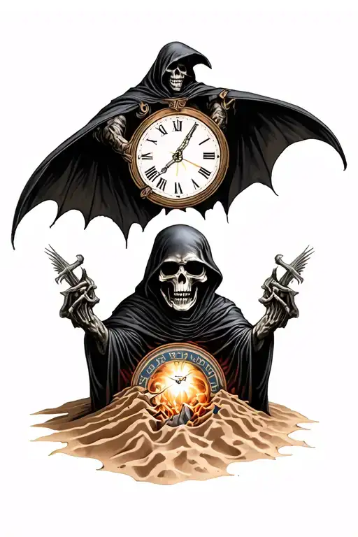 Grim Reaper With Sands Of Time
