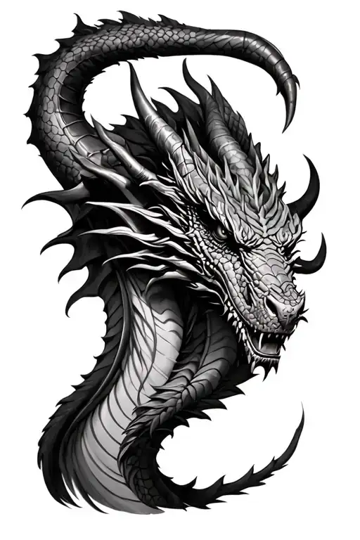 Dragon With Devil Head