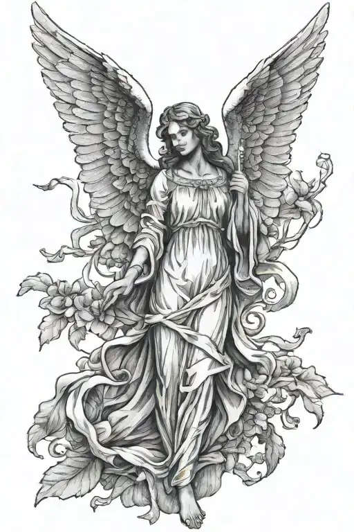 Angel Than Hold In Her Hand Cristian Cross