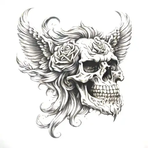 Rose Skull Watch Lion