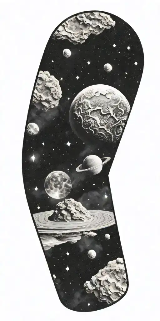 Space Theme With Cosmic Dust Clouds