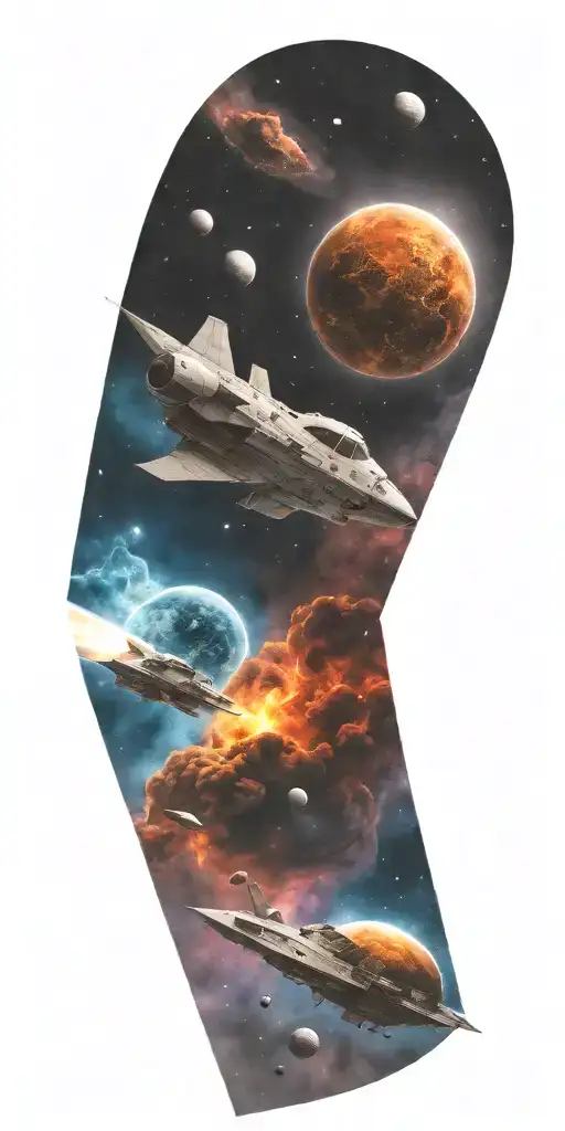 Space Theme With Cosmic Dust Clouds Fading