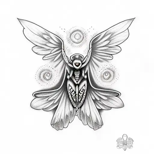 Female Mothman Pinup