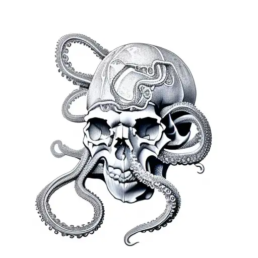 Skull And Octapus For Hans