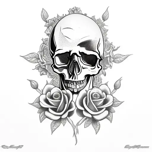 Skull And Roses
