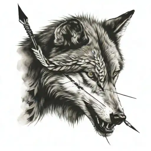 Wolf And Arrow