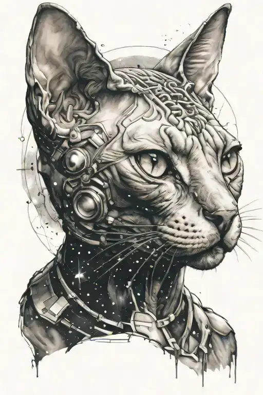 Sphynx Cat In Space