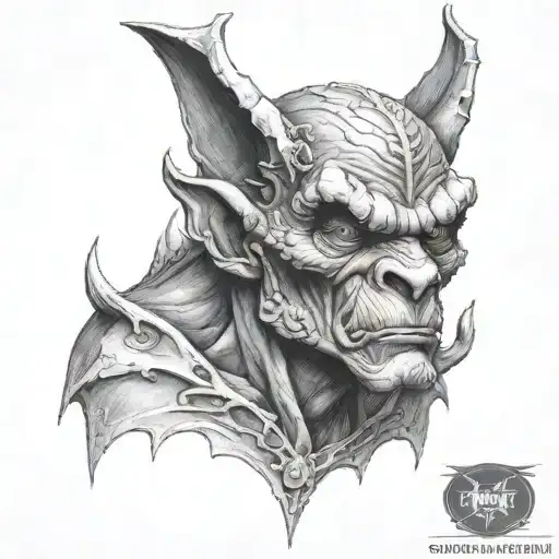 Gargoyle With Fedora Hat