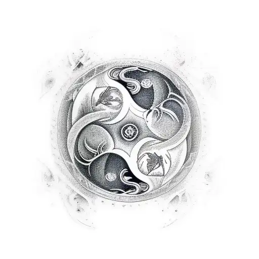 Wolf Yin Yang
