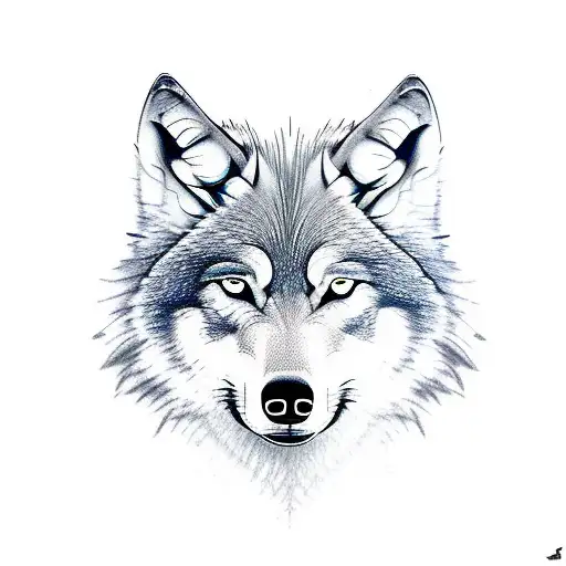 Wolf With Sharp Eyes