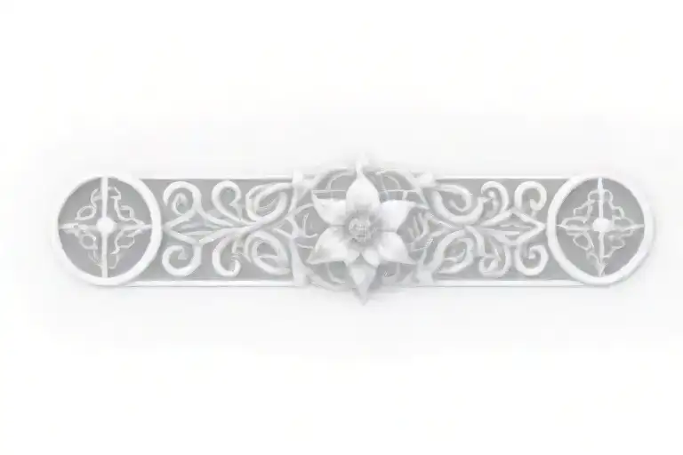 Celtic Knot Design With Flowers