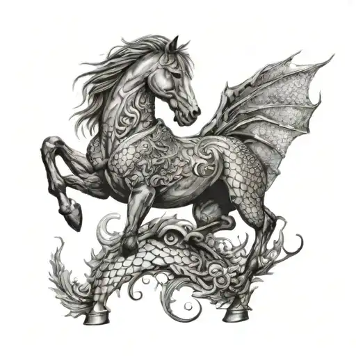 Horse With Dragon Scales