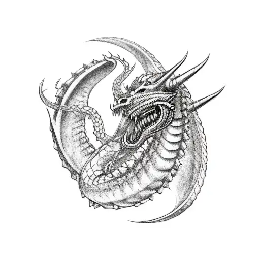 Viking Riding A Dragon