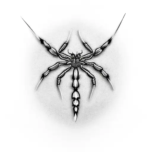 Gothic Dagger With Spider Hanging Off The Tip