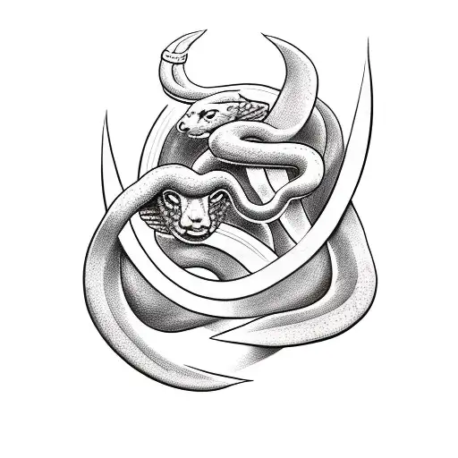 Greek Mythology Snake And God