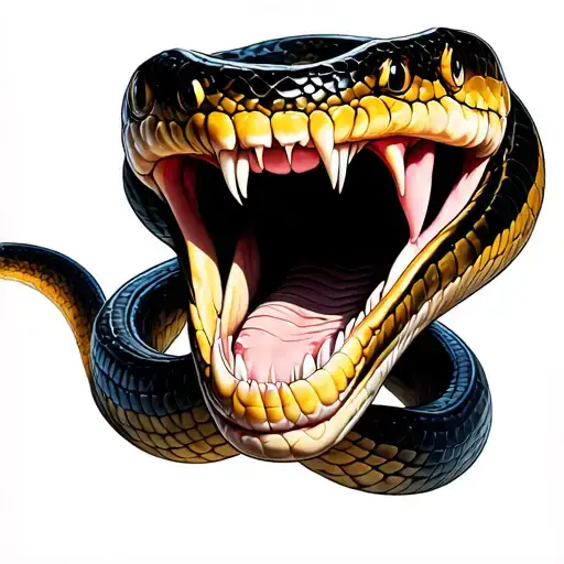 Open Mouth Snake