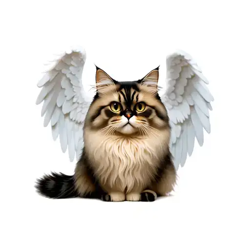 Angel Wings Persian Cat
