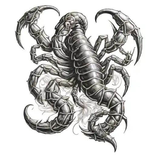 The Word Armon With A Scorpion