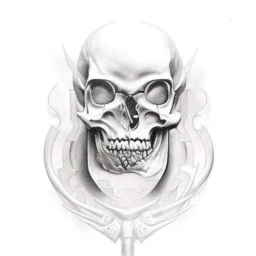 Dark Bio Bones Tribal Portrait