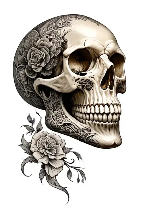 Skull Made Entirely Of Intricate