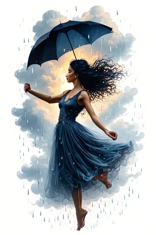 Dancing In The Rain Strom Clouds