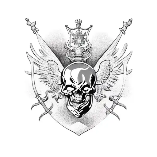 Coat Of Arms Of Russia In The Form Of A Skeleton