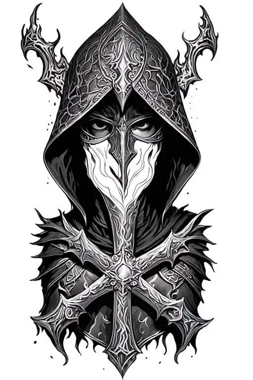 Fire Keeper From The Game Dark Sous 3 Crosses