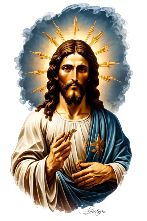 Jesus Christ Holding