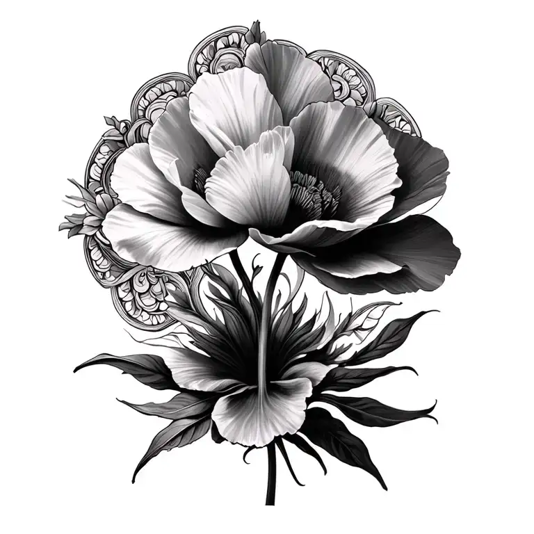 Mandalas Coquelicots Fais Main