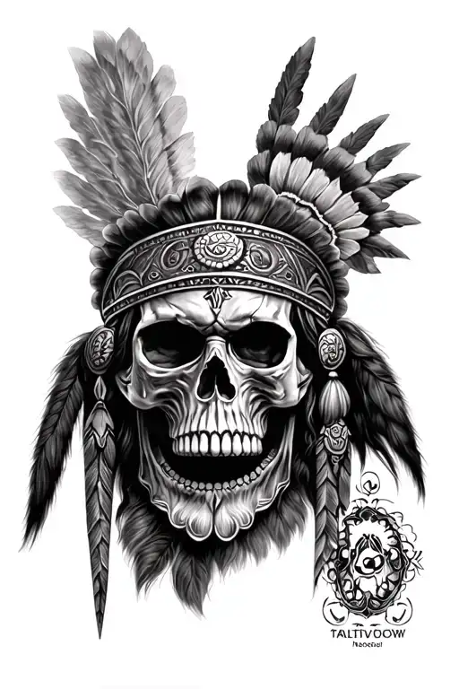 Indian Warrior Skull