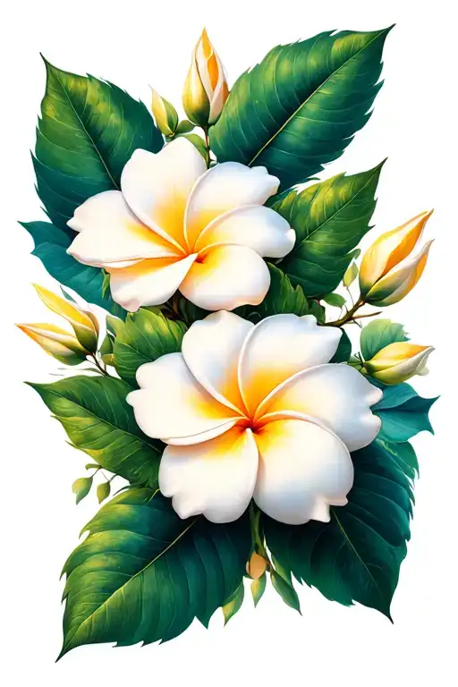 Frangipani Rose Hibicus Floral Design