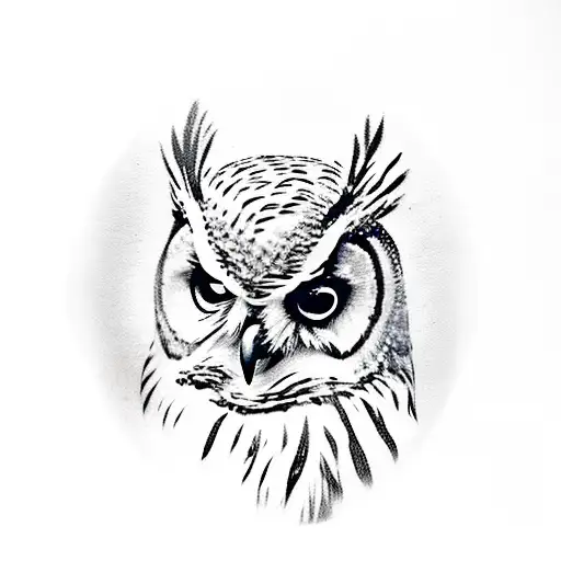 Owl With Tulip Poplars