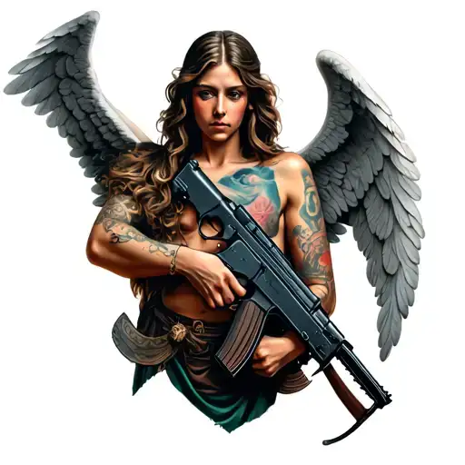 Angel With Ak 47