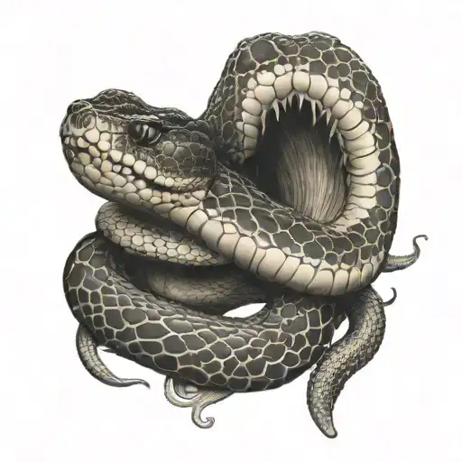 A Hand Bitten By A Snake