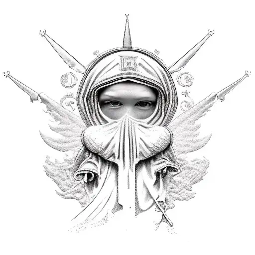 Holy Mary In Oversized Hoodie