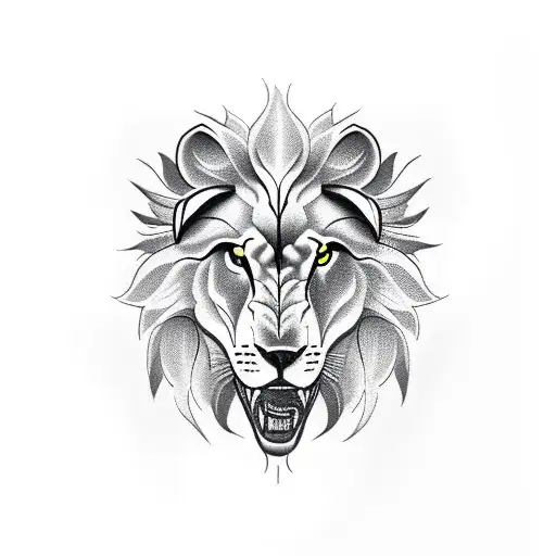Lion Cross Rose Wolf