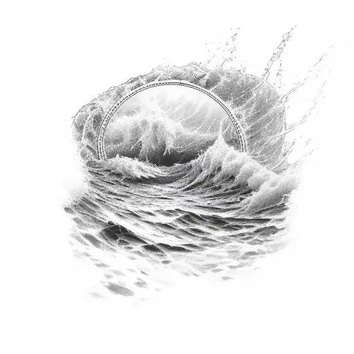 Rough Water With Kenzie Spelled In It