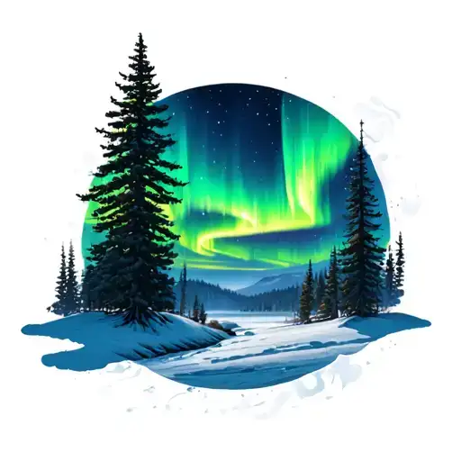 Northern Lights Background