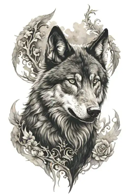 Black Wolf Sleeve