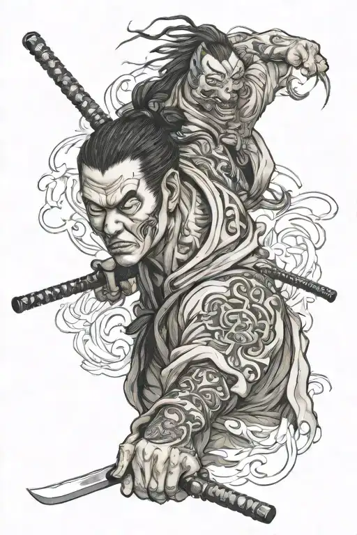 Inosuke From Demonslayer Katana