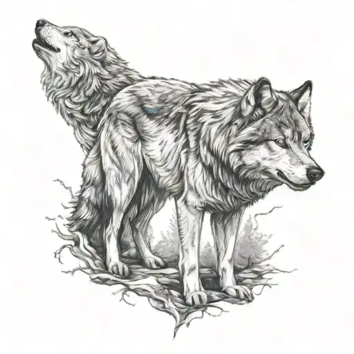 Wolf Standing Proudly