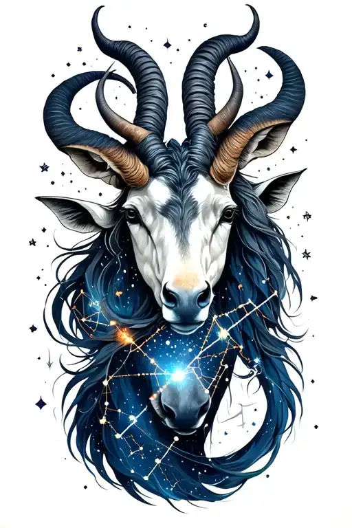 Capricorn And Sagittarius Constellations Forming Intricate Patterns