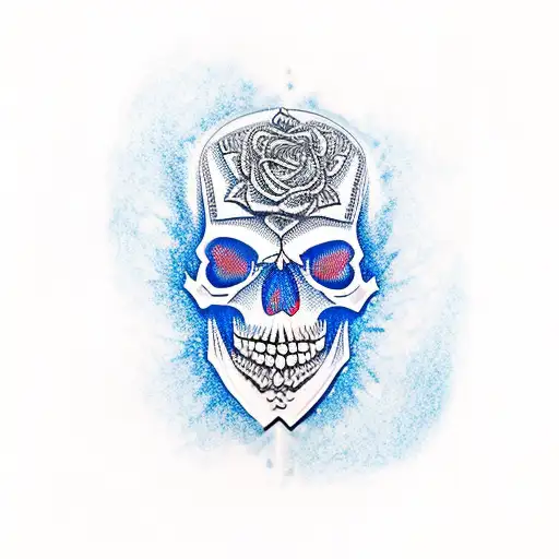 Skull And Blue Souls