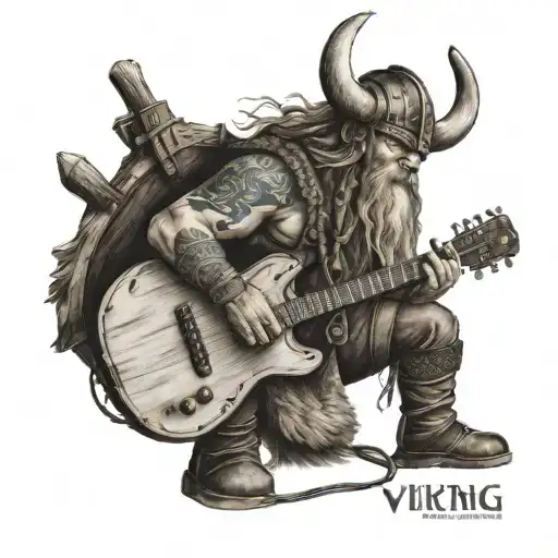 Viking Playing Guitar