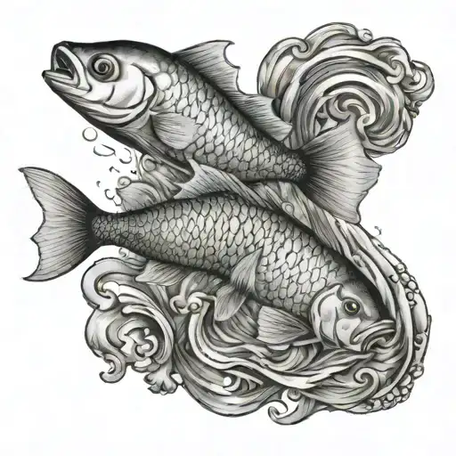 Pisces Fish Swimming
