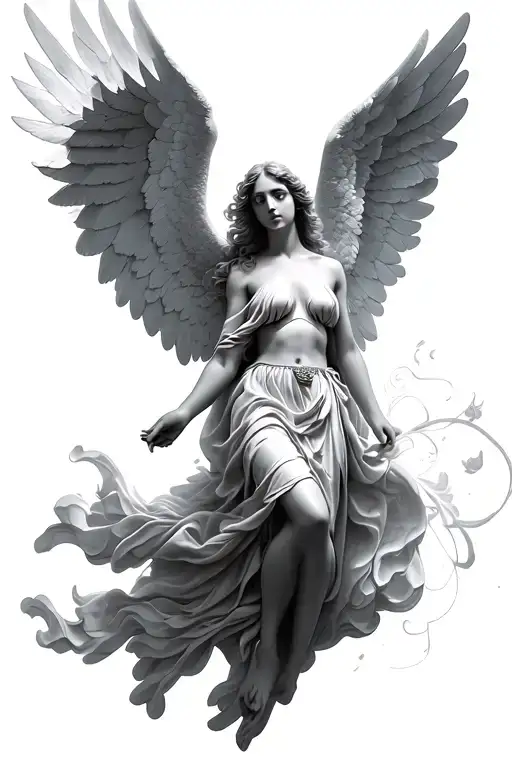 Arch Angel Floating Gracefully